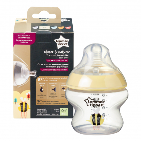 Tommee Tippee flaica Closer To Nature 150ml 0m+