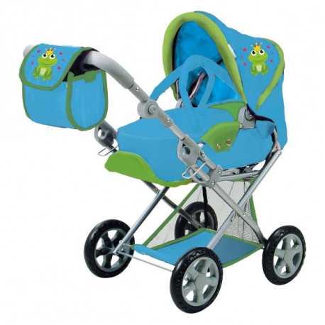 Knorrtoys kolica Pearly frog plava za lutke