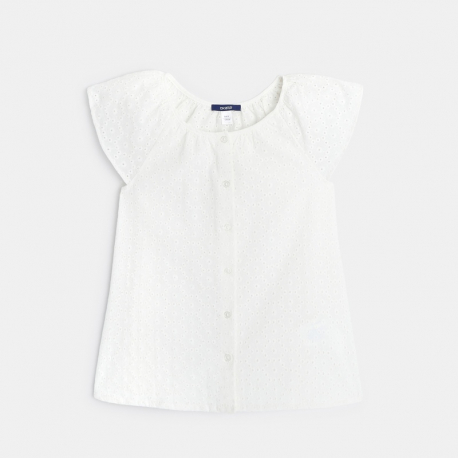 OK Bluza bela sa karner rukavima