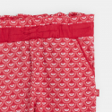 OB Pantalone platnene sa grafikom za devojcice