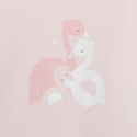 OB majica i sorts sa roze flamingom za devojcice