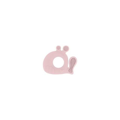 KikkaBoo Silikonska glodalica Whale pink