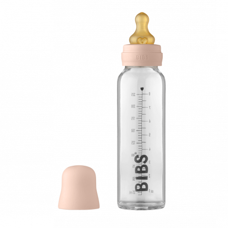 BIBS flasica staklo sa kaucuk cuclom Blush 225ml