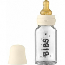 BIBS flasica staklo sa kaucuk cuclom Ivory 110ml