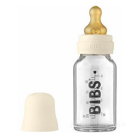 BIBS flasica staklo sa kaucuk cuclom Ivory 110ml