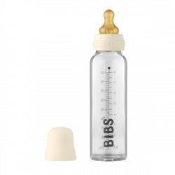 BIBS flasica staklo sa kaucuk cuclom Ivory 225ml