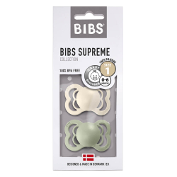 BIBS varalica Supreme silicon Sage&Ivory 0-6m