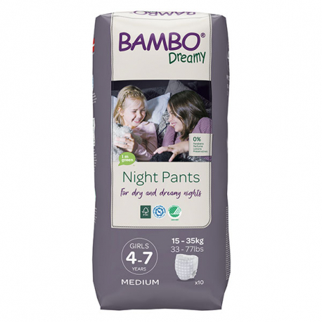 Bambo Dreamy Night Pants 4-7y Girl 15-35kg