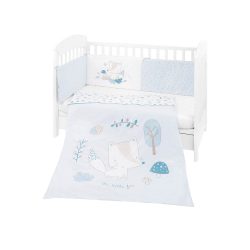 KikkaBoo posteljina sa ogradicom 6pcs 70x140 Little Fox