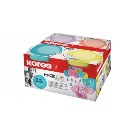 Kores glina Magic Pastel 4/1 mix boka u posudama od 40g