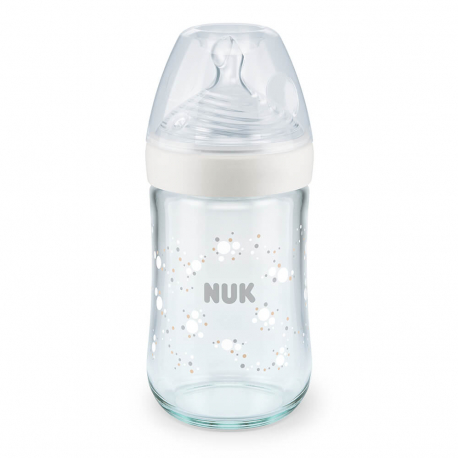 Nuk staklena flasica Nature Sense 240ml M 745119