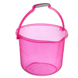 Bebekevi plasticna kofica za kupanje providna BEVI723 Roze