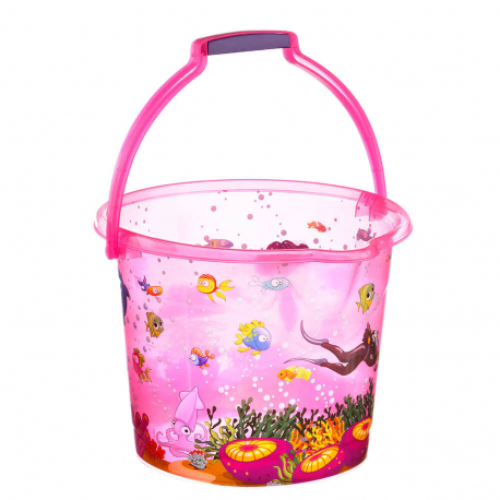 Bebekevi plasticna kofica za kupanje cvetna BEVI944 Roze
