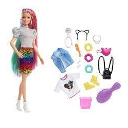 Barbie sa fantasticnom kosom duginih boja