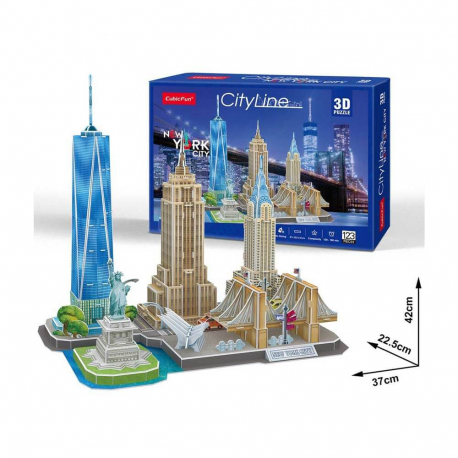 Cubicfun puzzle city line New York city