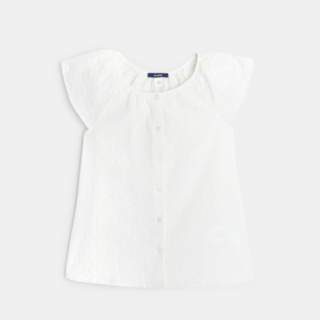 OK Bluza bela sa karner rukavima