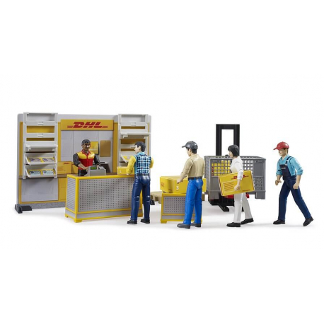 Bruder set sa figurama DHL shop paketi