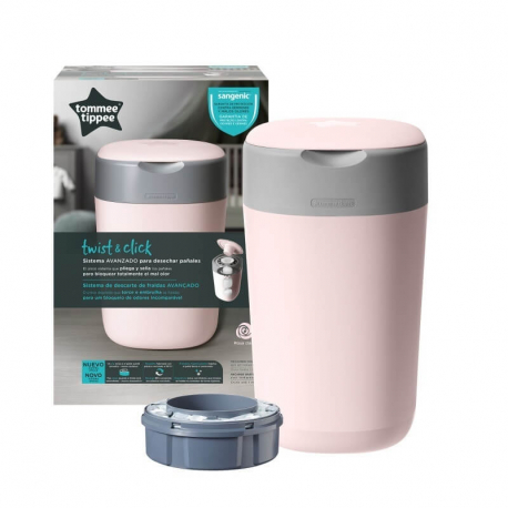 Tommee Tippee kanta za pelene Twist &amp; Click Sangenic Gentle Pink