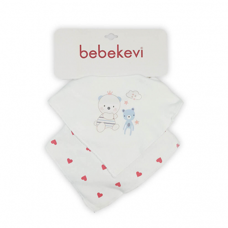 Bebekevi portikla za bebe Plava/Krem 2 komada BEVI1090