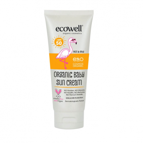 Ecowell organska krema za suncanje za bebe SPF 50 110gr 3415