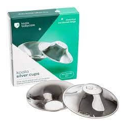 Koala Silver Cups stitnici za bradavice sa premazom od srebra cisto srebro L
