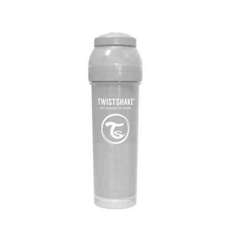 Twistshake flasica za bebe 330ml Pastel Grey