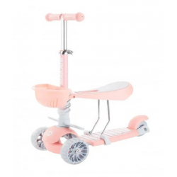 KikkaBoo trotinet Makani BonBon 3in1 Candy Pink