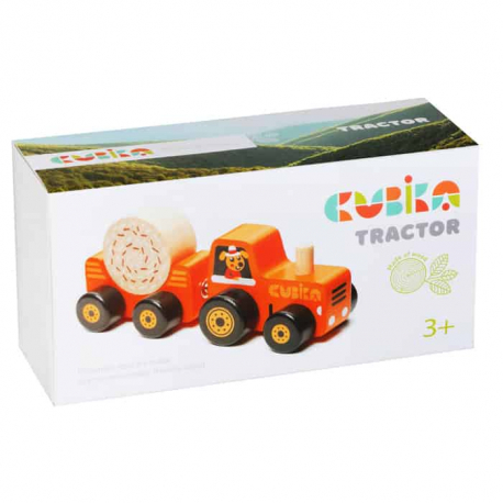 CUBIKA Drvena igracka sa magnetom Traktor (3 elementa)