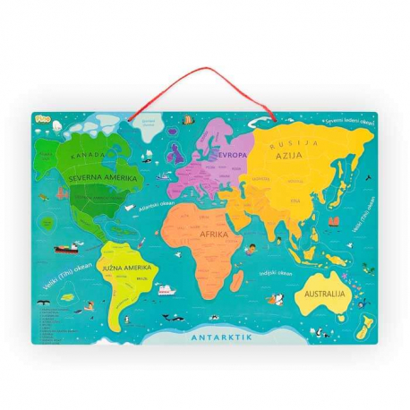 PINO Magnetna mapa sveta
