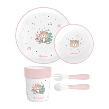 KikkaBoo SET POSUDJA 4 DELA SAVANNA PINK