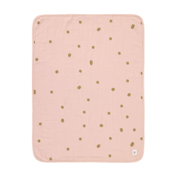 LASSIG CEBE MUSLIN DOTS POWDER PINK (75 X 100 CM)