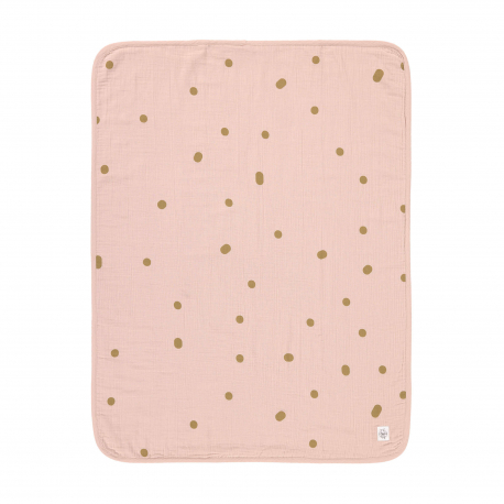LASSIG CEBE MUSLIN DOTS POWDER PINK (75 X 100 CM)