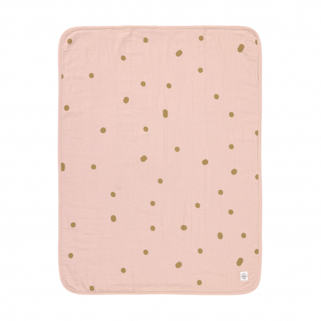 LASSIG CEBE MUSLIN DOTS POWDER PINK (75 X 100 CM)