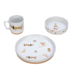 LASSIG SET ZA JELO PORCELAN LITTLE MATEYS SPICY ORANGE