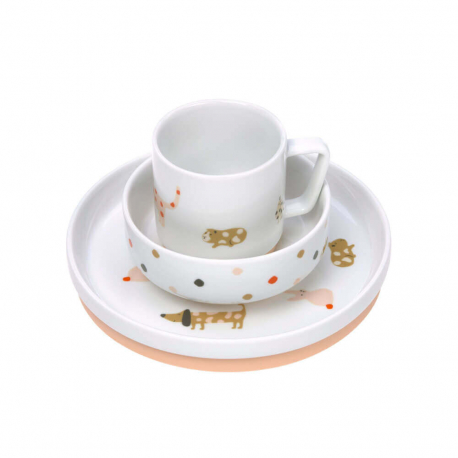 LASSIG SET ZA JELO PORCELAN LITTLE MATEYS SPICY ORANGE