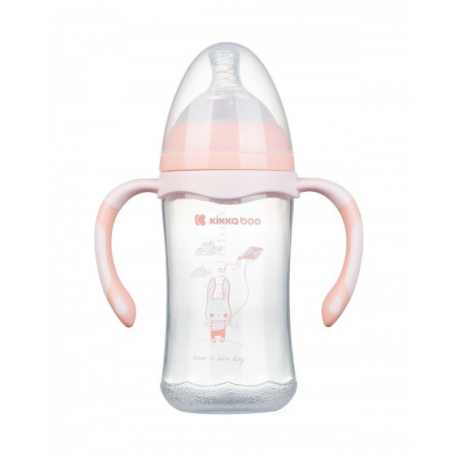 Flaica anti-colic sa rucicama 260ml peach Rabbit