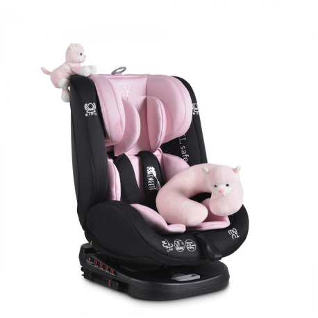 Cangaroo auto sediste 0-36kg IsoFix Serengeti Pink