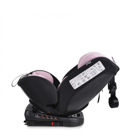 Cangaroo auto sediste 0-36kg IsoFix Serengeti Pink