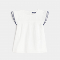 OK Bluza pamucna sa leptir rukavima za devojcice