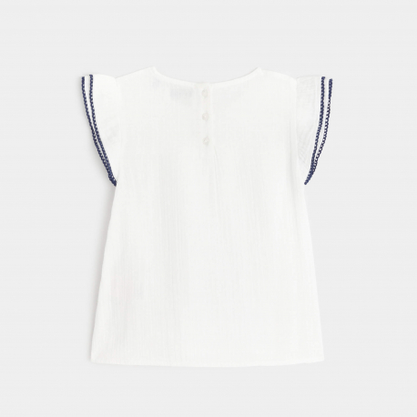 OK Bluza pamucna sa leptir rukavima za devojcice