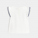 OK Bluza pamucna sa leptir rukavima za devojcice