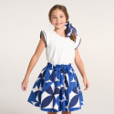 OK Bluza pamucna sa leptir rukavima za devojcice