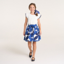 OK Bluza pamucna sa leptir rukavima za devojcice