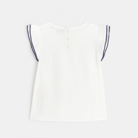 OK Bluza pamucna sa leptir rukavima za devojcice