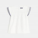 OK Bluza pamucna sa leptir rukavima za devojcice