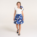OK Bluza pamucna sa leptir rukavima za devojcice