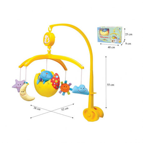Parkfild pliana muzička vrteka za krevetac  Mesec pkf-81540