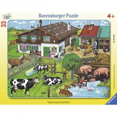 Ravensburger puzzle Porodice zivotinja 33kom