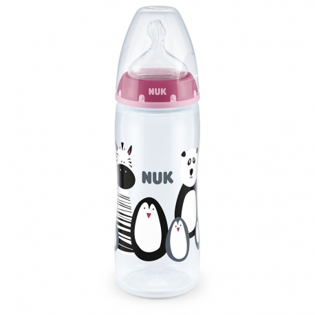 Nuk flasica FC silikon 300ml 6-18m Monohrome sa indikatorom temp