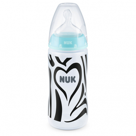 Nuk flasica FC silikon 300ml 6-18m Monohrome sa indikatorom temp